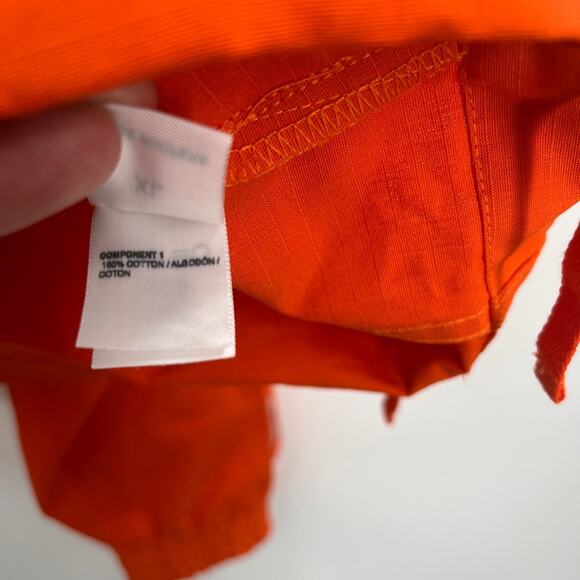 Reese Cooper Modular Pocket Hooded Jacket In Orange Ripstop - Picture 8 of 9